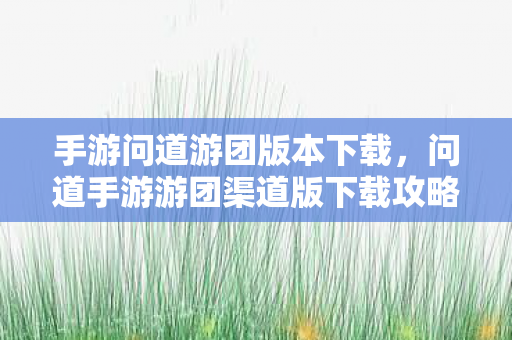 手游问道游团版本下载，问道手游游团渠道版下载攻略，轻松获取，畅享游戏乐趣
