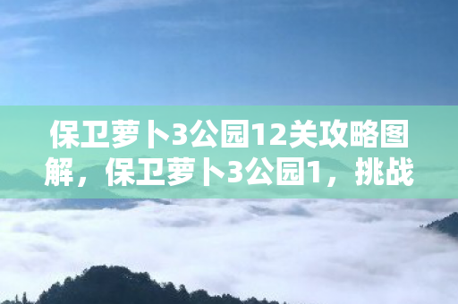 保卫萝卜3公园12关攻略图解，保卫萝卜3公园1，挑战与策略并存的冒险之旅