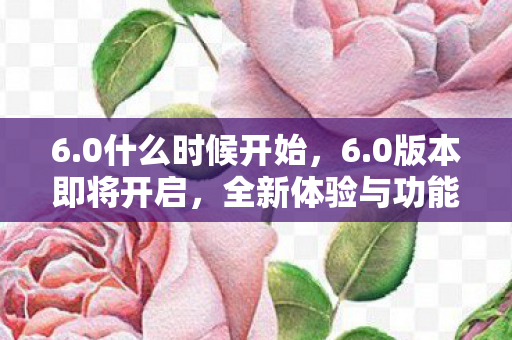 6.0什么时候开始，6.0版本即将开启，全新体验与功能升级