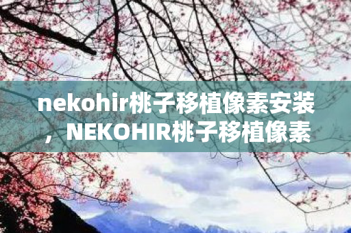nekohir桃子移植像素安装，NEKOHIR桃子移植像素，探索像素艺术的新境界