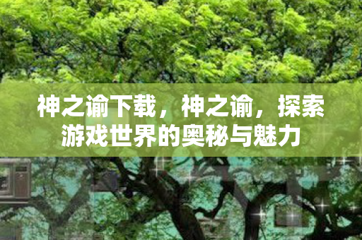 神之谕下载，神之谕，探索游戏世界的奥秘与魅力