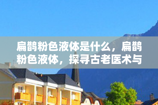 扁鹊粉色液体是什么，扁鹊粉色液体，探寻古老医术与现代科技的神秘交汇