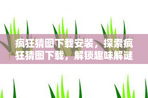 疯狂猜图下载安装，探索疯狂猜图下载，解锁趣味解谜新体验