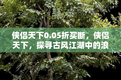 侠侣天下0.05折买断，侠侣天下，探寻古风江湖中的浪漫情缘