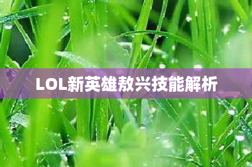 LOL新英雄敖兴技能解析