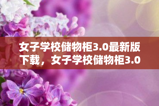 女子学校储物柜3.0最新版下载，女子学校储物柜3.0，解锁校园新风尚，打造个性化储物空间