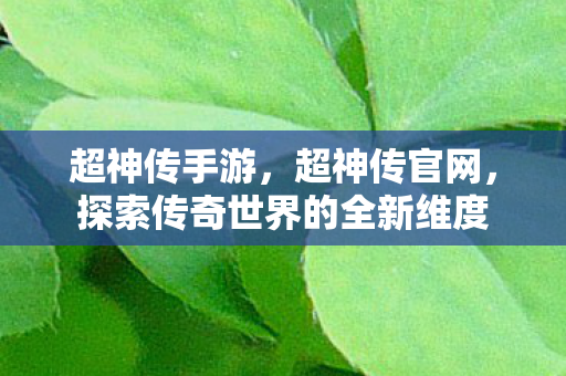 超神传手游，超神传官网，探索传奇世界的全新维度
