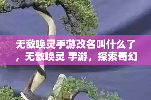 无敌唤灵手游改名叫什么了，无敌唤灵 手游，探索奇幻世界的无尽冒险