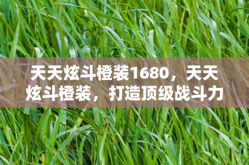 天天炫斗橙装1680，天天炫斗橙装，打造顶级战斗力的必备神器