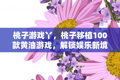 桃子游戏丫，桃子移植100款黄油游戏，解锁娱乐新境界