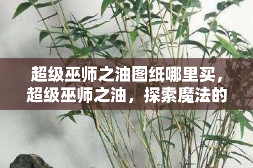 超级巫师之油图纸哪里买，超级巫师之油，探索魔法的奥秘与传承
