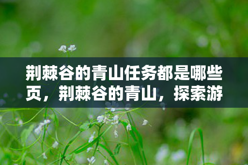荆棘谷的青山任务都是哪些页，荆棘谷的青山，探索游戏世界的未知与奇迹