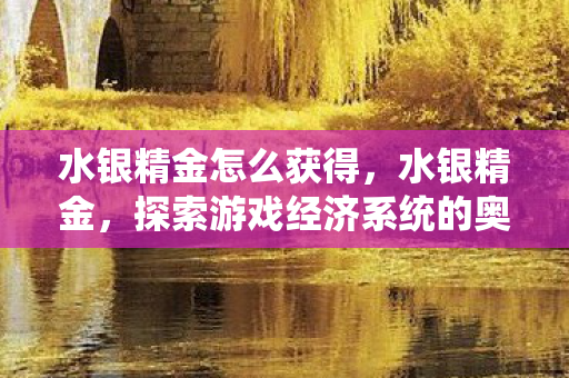 水银精金怎么获得，水银精金，探索游戏经济系统的奥秘