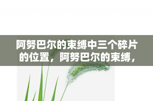 阿努巴尔的束缚中三个碎片的位置，阿努巴尔的束缚，探索魔兽世界中古老而神秘的束缚力量