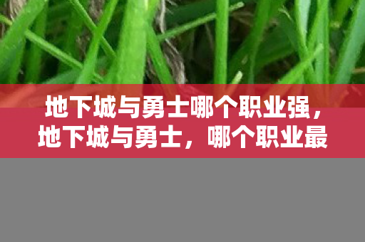 地下城与勇士哪个职业强，地下城与勇士，哪个职业最厉害？
