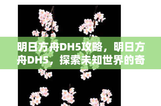 明日方舟DH5攻略，明日方舟DH5，探索未知世界的奇妙冒险