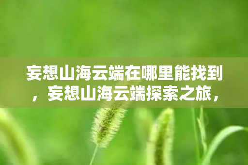 妄想山海云端在哪里能找到，妄想山海云端探索之旅，解锁云端秘境的奥秘