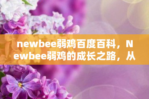 newbee弱鸡百度百科，Newbee弱鸡的成长之路，从菜鸟到游戏高手的蜕变