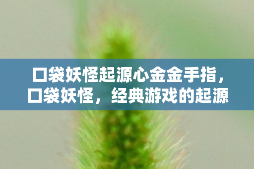 口袋妖怪起源心金金手指，口袋妖怪，经典游戏的起源与传承