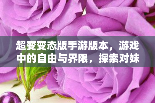 超变变态版手游版本，游戏中的自由与界限，探索对妹子角色的为所欲为