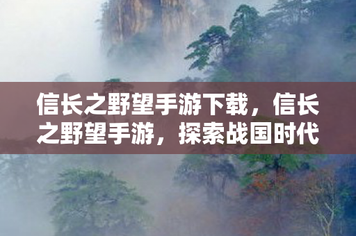 信长之野望手游下载，信长之野望手游，探索战国时代的策略之旅