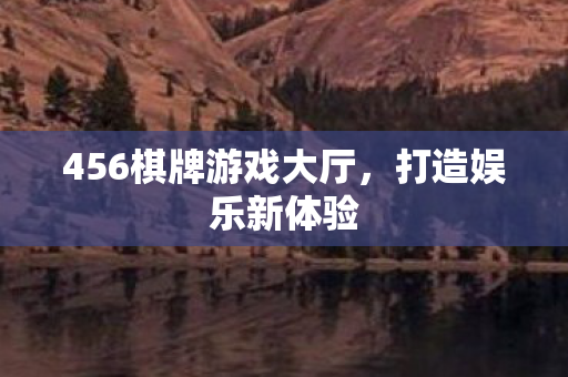 456棋牌游戏大厅，打造娱乐新体验