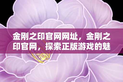 金刚之印官网网址，金刚之印官网，探索正版游戏的魅力与无限可能