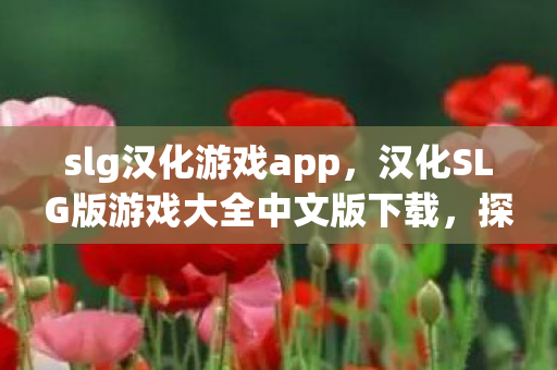 slg汉化游戏app，汉化SLG版游戏大全中文版下载，探索无限乐趣的休闲天地