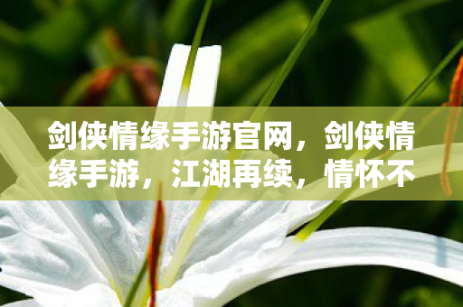 剑侠情缘手游官网，剑侠情缘手游，江湖再续，情怀不灭