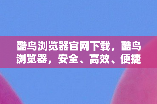 酷鸟浏览器官网下载，酷鸟浏览器，安全、高效、便捷的上网新选择
