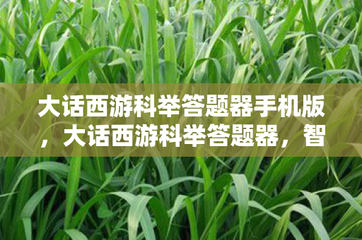 大话西游科举答题器手机版,大话西游科举答题器,智慧与策略的较量 大话西游科举答题器手机版,大话西游科举答题器,智慧与策略的较量