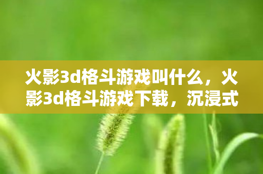 火影3d格斗游戏叫什么,火影3d格斗游戏下载,沉浸式战斗体验,尽享火影世界 火影3d格斗游戏叫什么,火影3d格斗游戏下载,沉浸式战斗体验,尽享火影世界