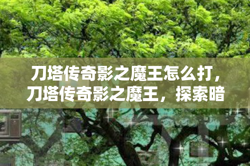 刀塔传奇影之魔王怎么打，刀塔传奇影之魔王，探索暗影世界的王者之路