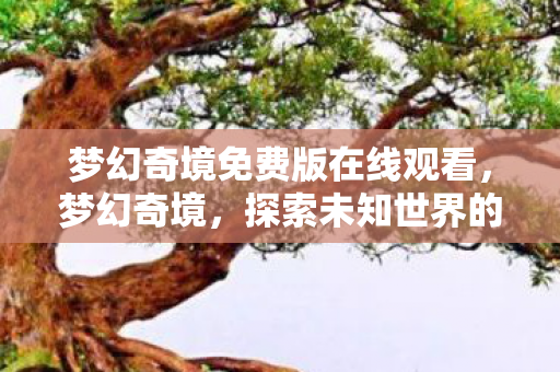 梦幻奇境免费版在线观看，梦幻奇境，探索未知世界的奇妙旅程