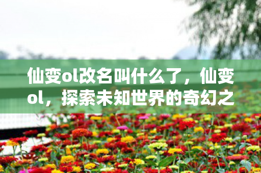 仙变ol改名叫什么了，仙变ol，探索未知世界的奇幻之旅