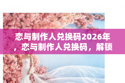 恋与制作人兑换码2026年，恋与制作人兑换码，解锁专属福利，尽享浪漫之旅