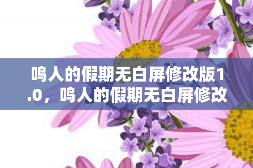 鸣人的假期无白屏修改版1.0，鸣人的假期无白屏修改版，沉浸式体验与创意无限的娱乐新选择