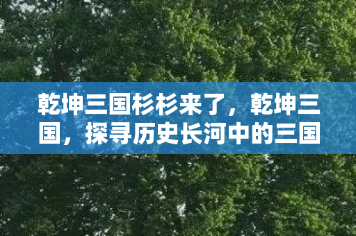 乾坤三国杉杉来了，乾坤三国，探寻历史长河中的三国文化