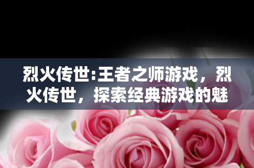 烈火传世:王者之师游戏，烈火传世，探索经典游戏的魅力与传承