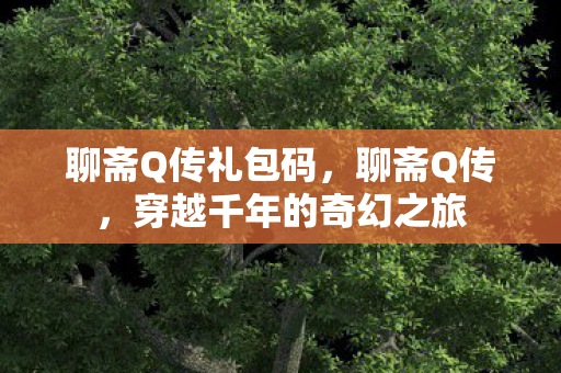 聊斋Q传礼包码，聊斋Q传，穿越千年的奇幻之旅