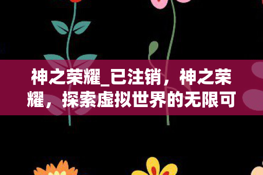 神之荣耀_已注销，神之荣耀，探索虚拟世界的无限可能