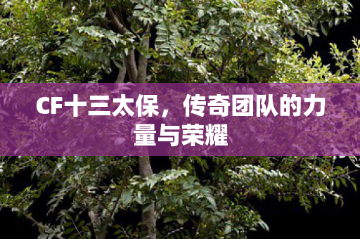 CF十三太保，传奇团队的力量与荣耀