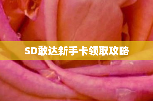 SD敢达新手卡领取攻略