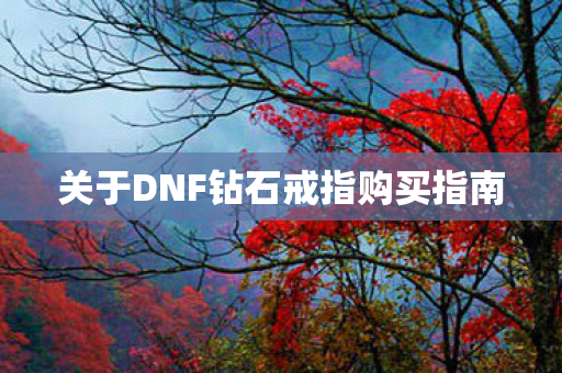 关于DNF钻石戒指购买指南
