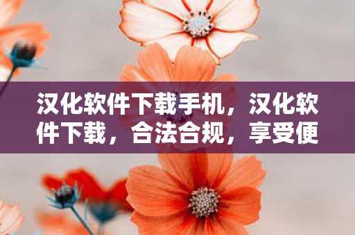 汉化软件下载手机,汉化软件下载,合法合规,享受便捷 汉化软件下载手机,汉化软件下载,合法合规,享受便捷