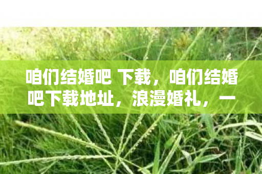 咱们结婚吧 下载，咱们结婚吧下载地址，浪漫婚礼，一键开启幸福旅程