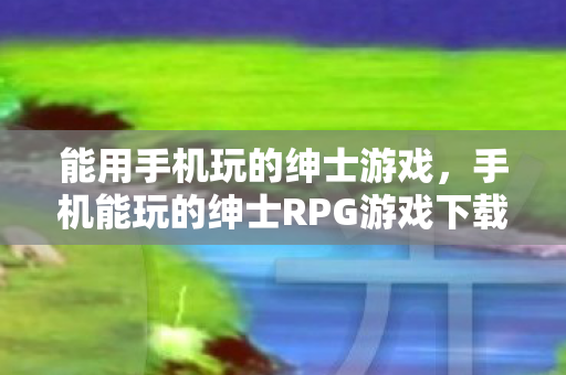 能用手机玩的绅士游戏，手机能玩的绅士RPG游戏下载，精选推荐与体验指南