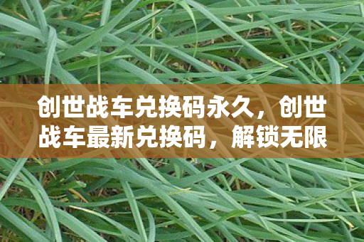 创世战车兑换码永久，创世战车最新兑换码，解锁无限可能的战斗之旅