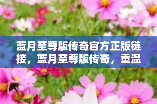 蓝月至尊版传奇官方正版链接,蓝月至尊版传奇,重温经典,再续传奇 蓝月至尊版传奇官方正版链接,蓝月至尊版传奇,重温经典,再续传奇