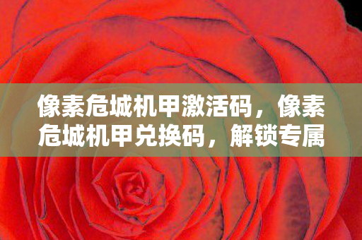 像素危城机甲激活码,像素危城机甲兑换码,解锁专属福利,畅享游戏新体验 像素危城机甲激活码,像素危城机甲兑换码,解锁专属福利,畅享游戏新体验